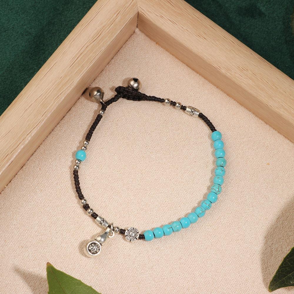 Women's Retro National Trend Versatile Artistic Woven Chinese Bracelet