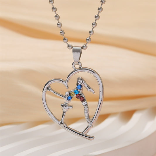 Women's Creative Dancing Charm Good Friend Alloy Necklaces