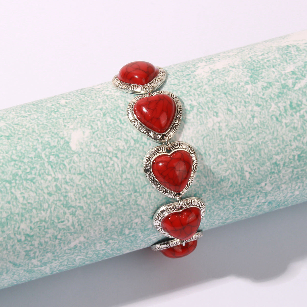 Cute Retro Heart Personalized Ethnic Style Bracelet