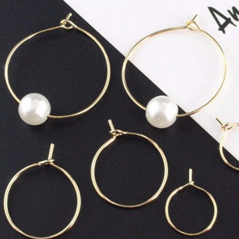 Beautiful Minority Round Beaded Steel Traveller Stud Earrings