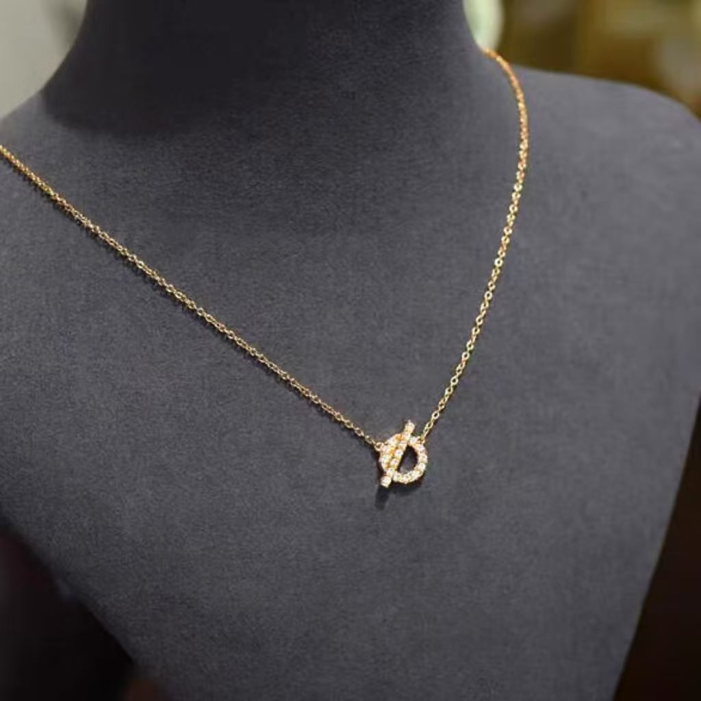 Women's Small Q Sterling Sier High-grade Light Luxury Minority Necklaces