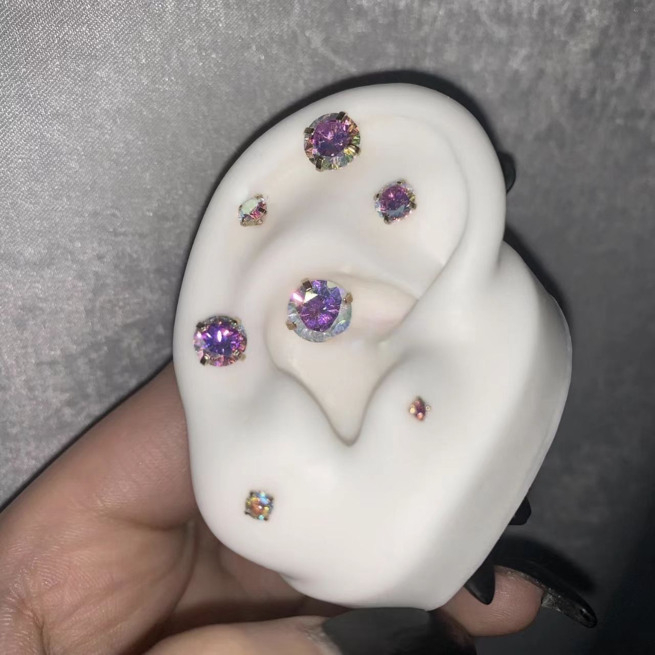 Ear Bone Clip High-grade Atmosphere Full Stud Earrings