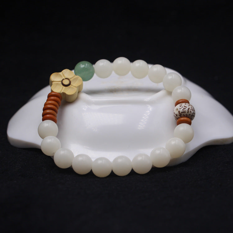 Bodhi Root Beads Double Single Boxwood Bracelet