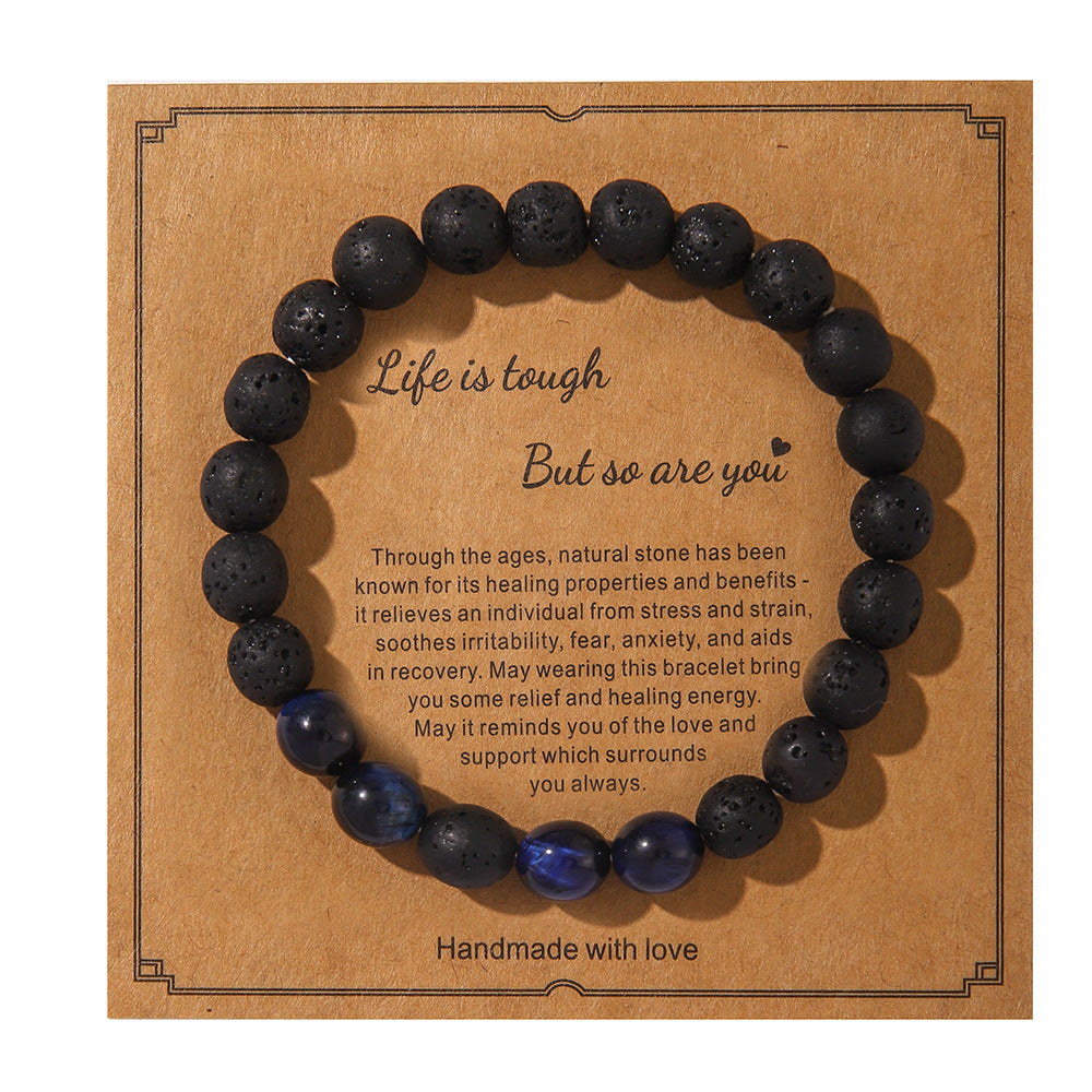 Fashion Simple Style Natural Stone Beaded Blessing Bracelets