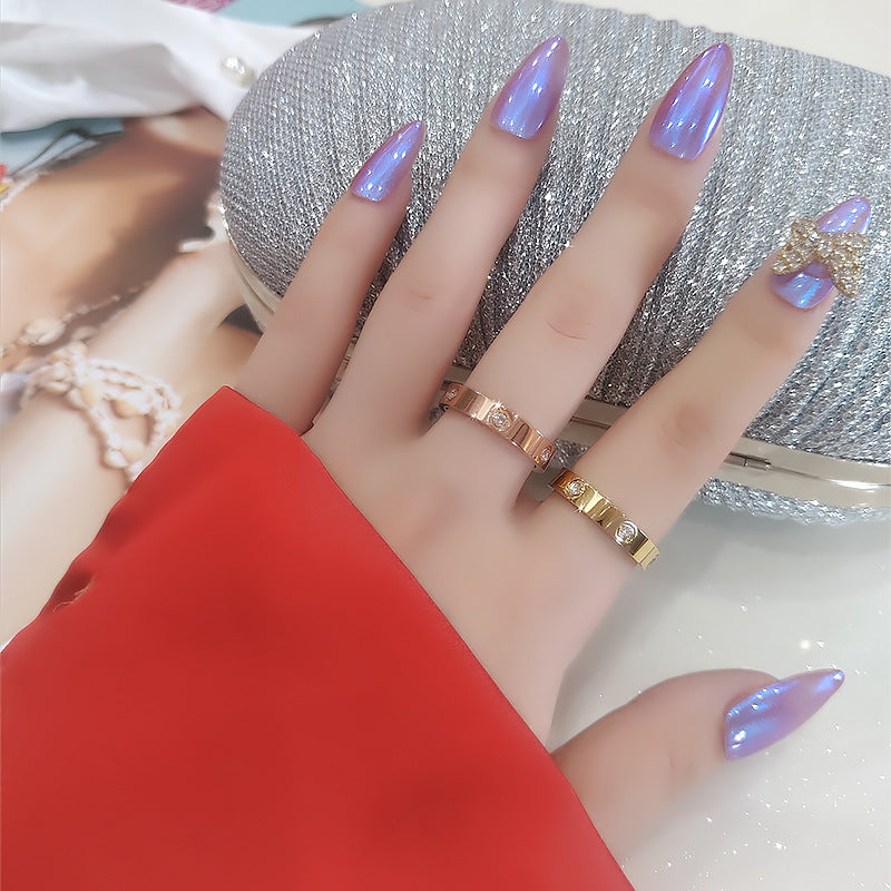 Style Classic Titanium Steel Female Fashion Personality Rings
