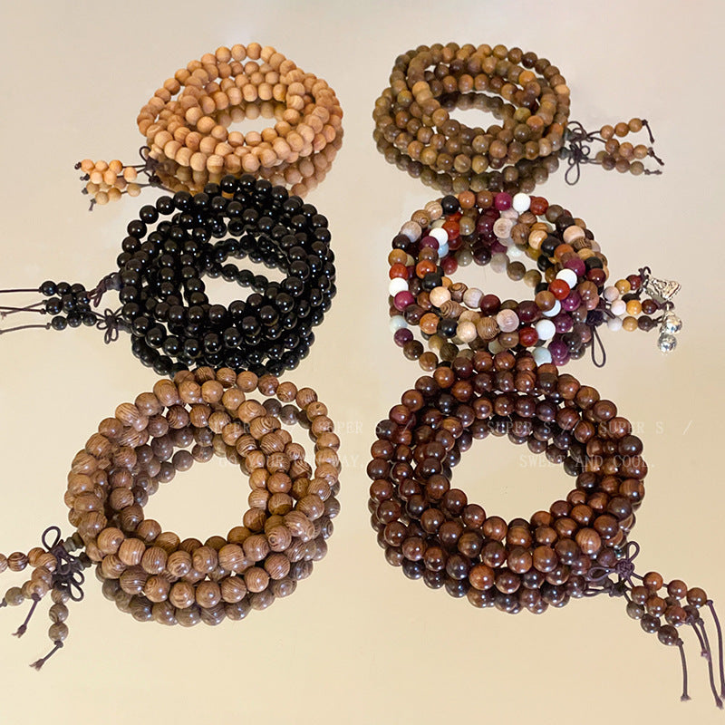 Green Sandalwood Amusement Article Beads Purple Bracelets