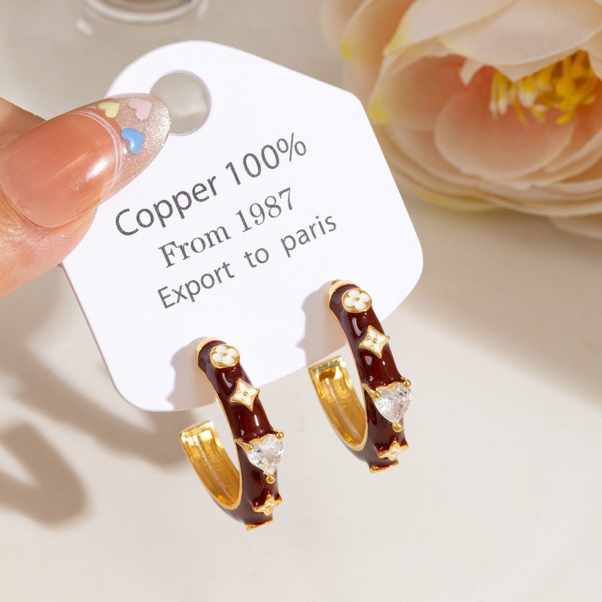 Women's Festive Classic Elegant Wild Fashion Temperament Drip Glazed Rings