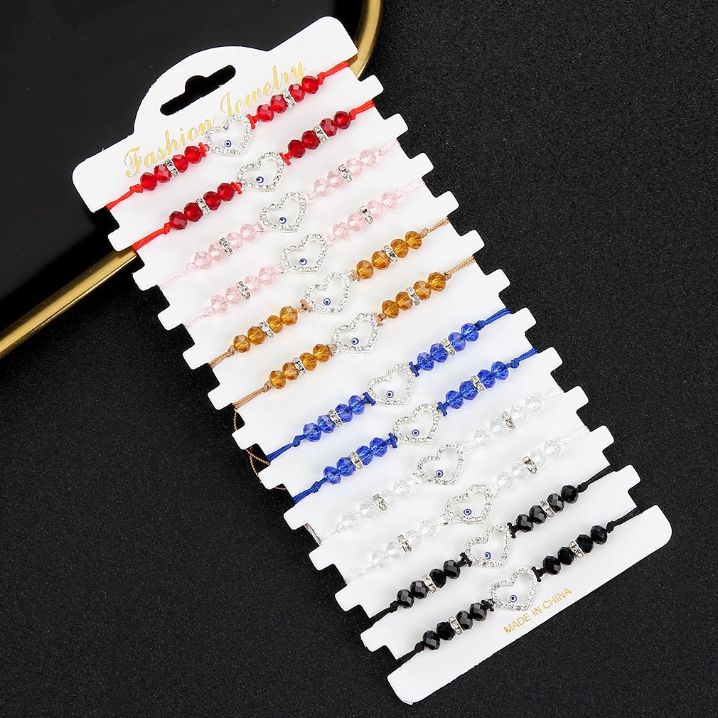 Blue Devil's Eye Trim Zircon Female Bracelet