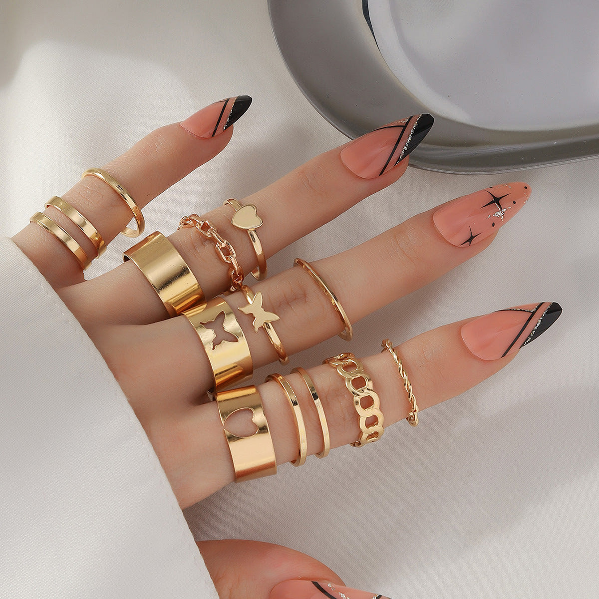 Women's Butterfly Open More Than Knuckle Sets Of Ring