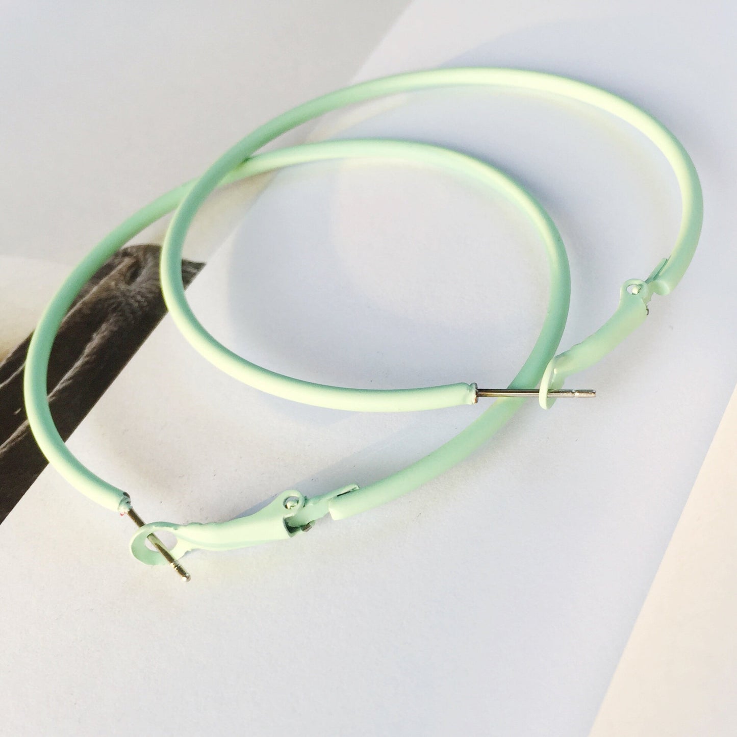 Paint Color Big Circle Eardrop Beautiful Earrings