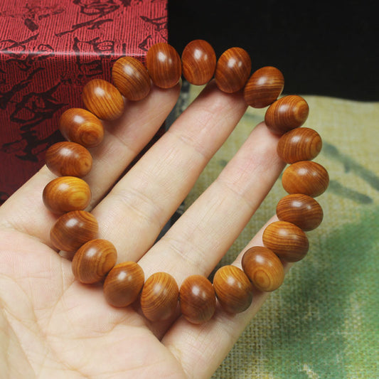 Men's Material Cypress Beads Red Oil Older Made Bracelets