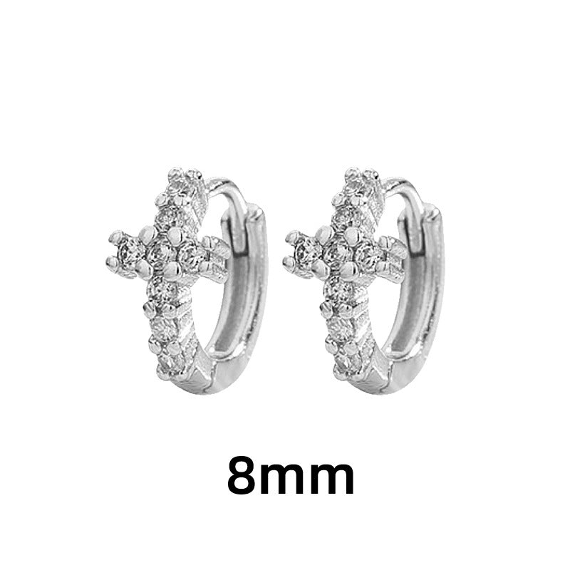 Diamond Cross Personalized Street Style Fashion Geometric Ear Buckle