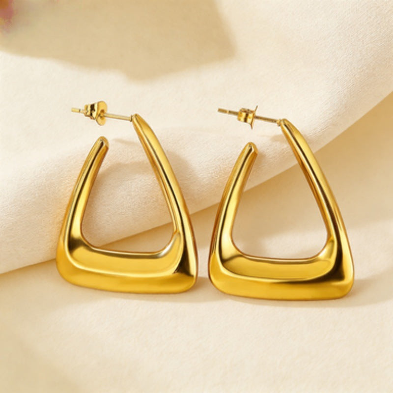 Hip Hop Fashion Geometry Pattern Glossy Rings