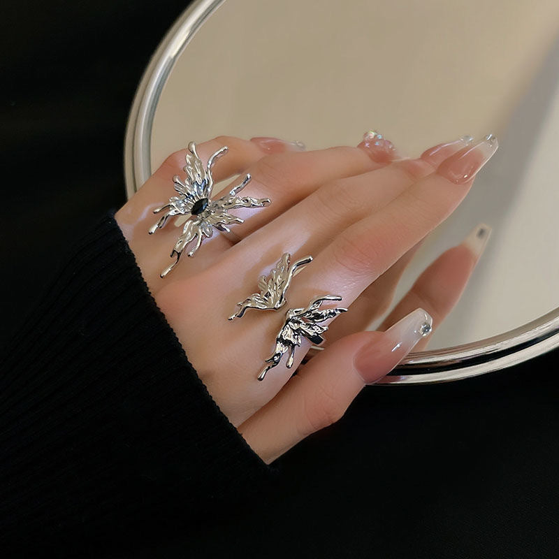 Style Niche Advanced Sweet Mouth Index Finger Female Design Ring