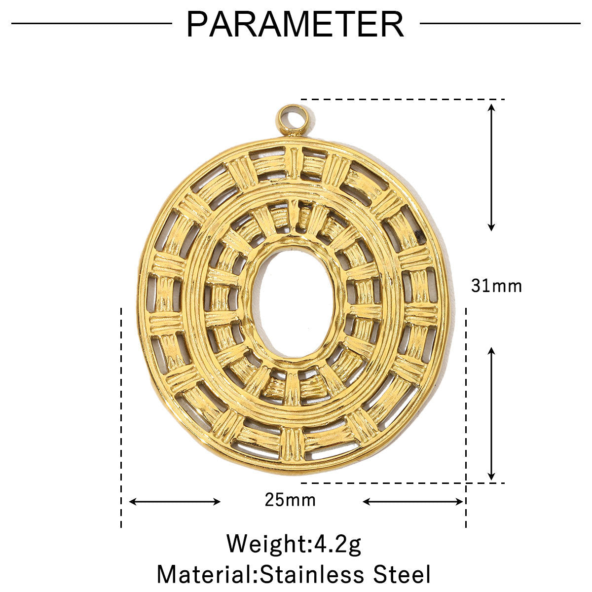 Style Retro Titanium Steel Female Garland Love Pendants